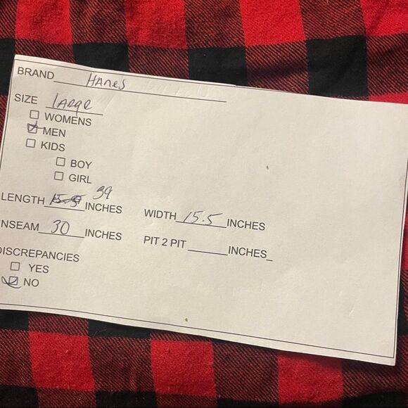 mens hanes pajama pant size large - Picture 4 of 6